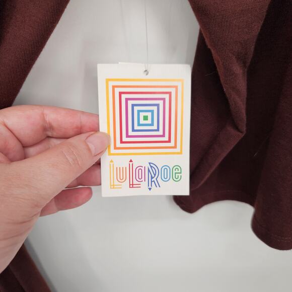 NWT LuLaRoe Chocolate Brown Michelle Wrap Dress Plus Women's 3X - Picture 3 of 7